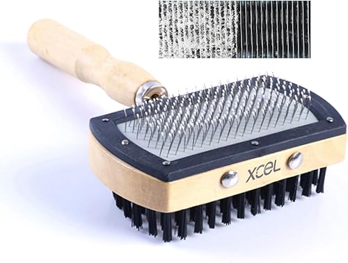 XCEL Cepillo de limpieza de aletas de condensador de bobina de evaporador de aire acondicionado - doble cara - ancho