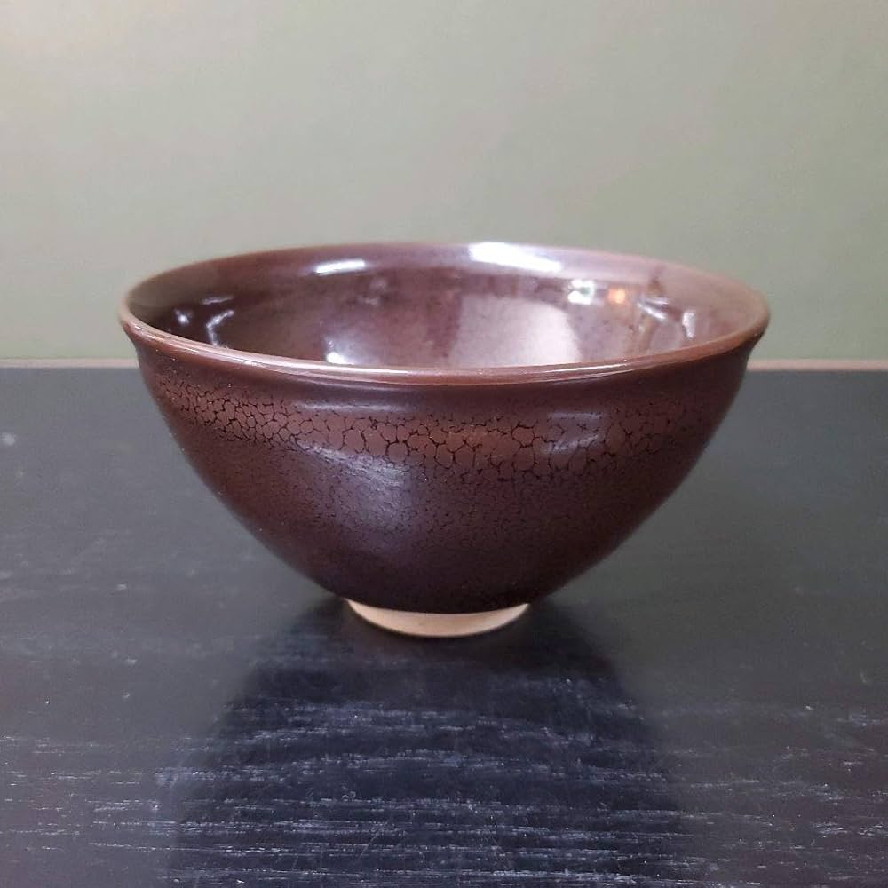 Amazon.co.jp: （695）特価有田焼(故)大四郎窯油滴天目茶碗破摩オマケ