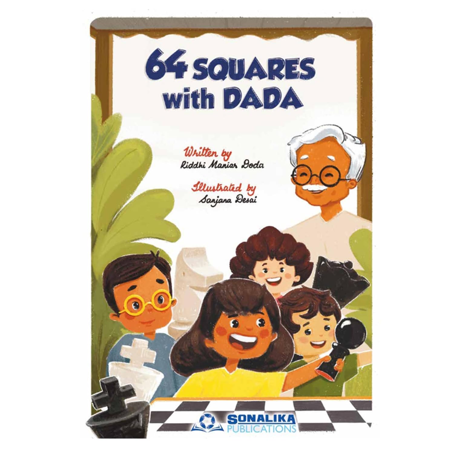 Sponsored Ad - 64 Squares With Dada English Story Book for Kids to Learn Chess - By Sonalika Publications