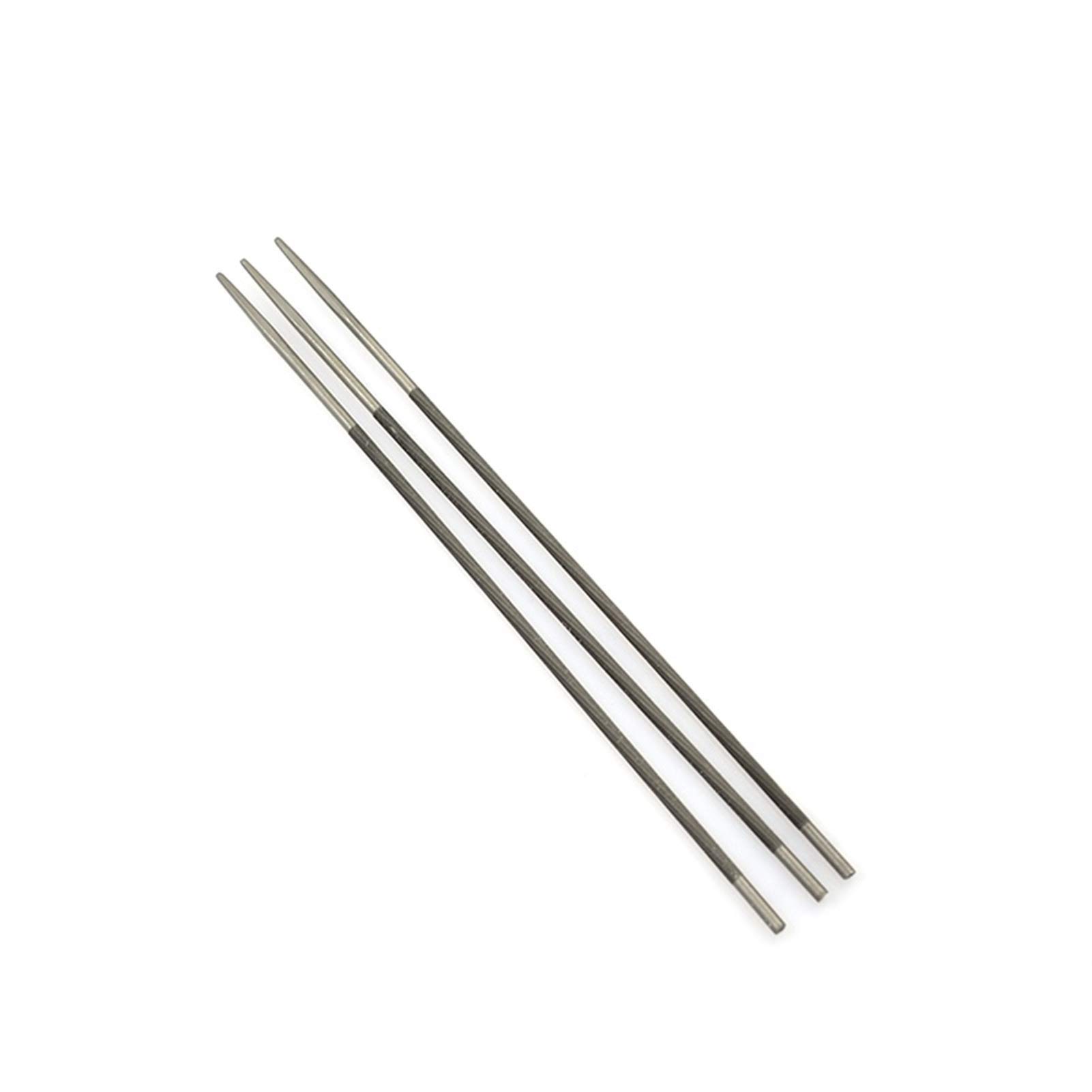 Juego de limas, juego de limas de metal, 3 piezas de vástago de 4,0/4,8/5,5 mm, redondo, de acero con alto contenido de carbono, afilador de motosierra, limas de cadena, afilador for trabajar la mader
