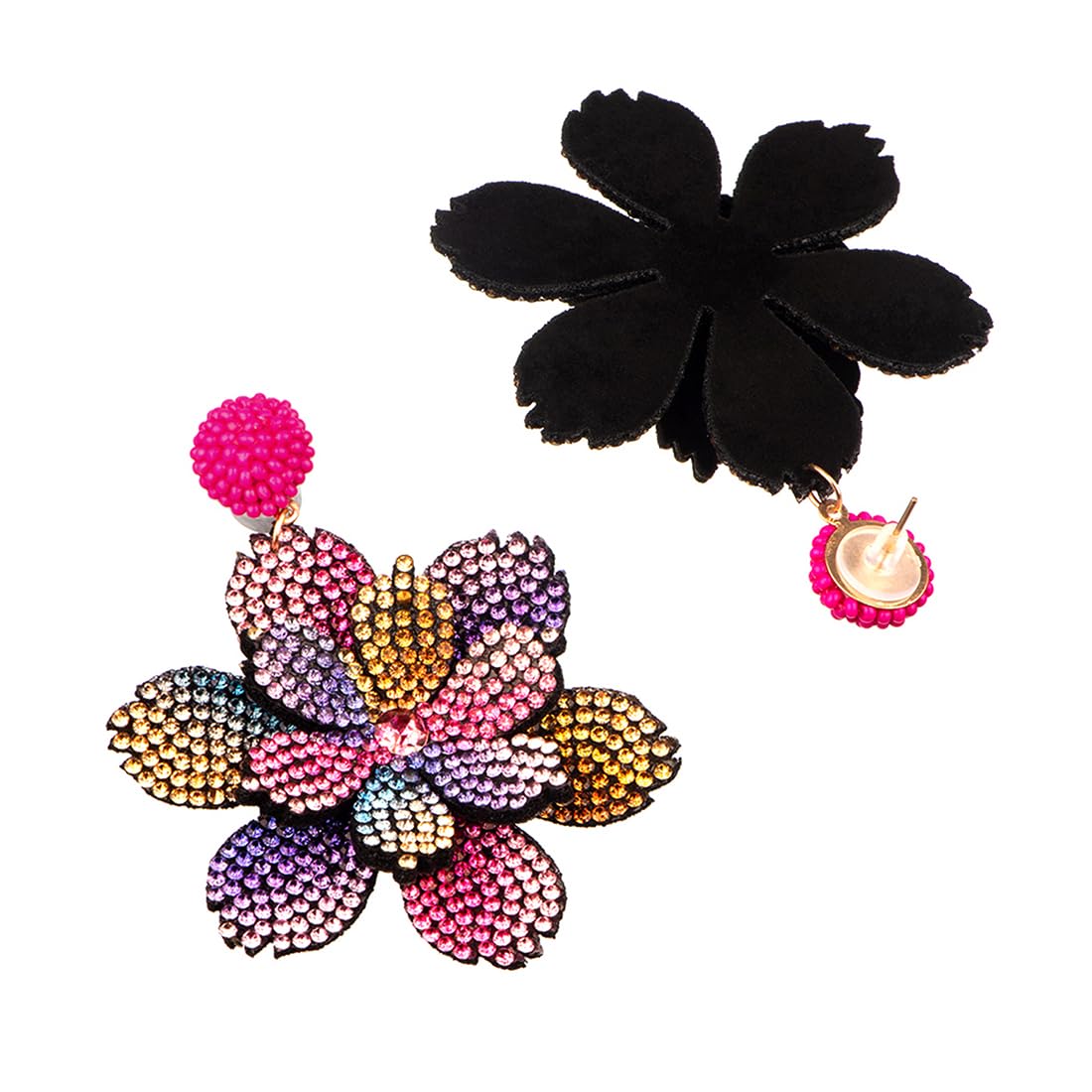 Flower Drop Earrings for Women - Anniversary Gift For Wife