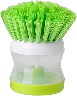 Kitchen Wash Tool Dish Brush with Washing Up Liquid Soap Dispenser
