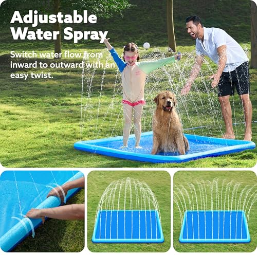 image for SLOOSH Non-Slip Splash Pad Sprinkler - Summer Water Toys Sprinkler Mat