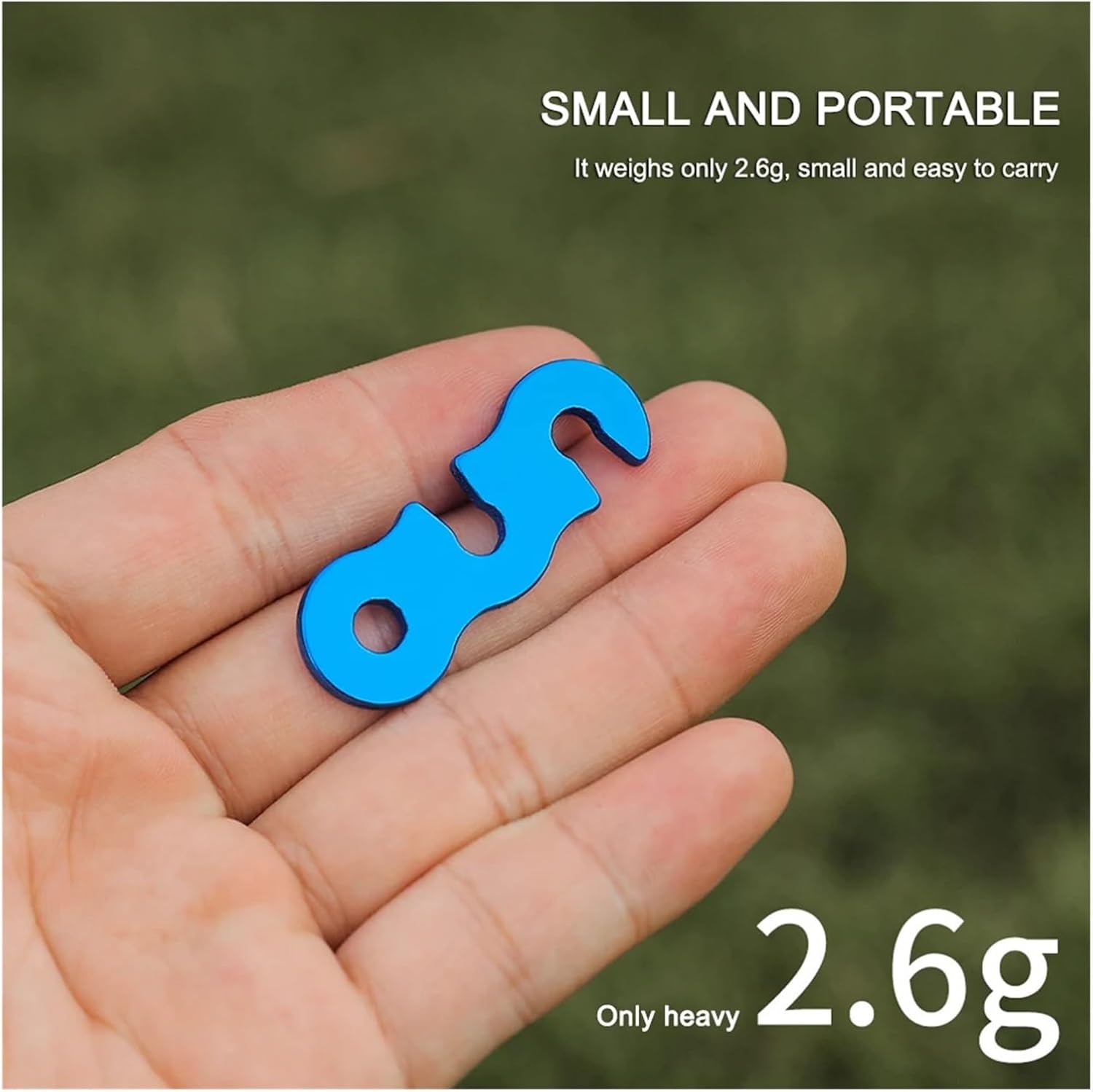 Guyline Tensioner 45-Piece Adjustable Camping Tent Rope Hook S-Shaped Tension Adjuster Fastener Set, Suitable for Securing Hooks On Outdoor Tents. for Rope Tension Adjustment(Orange)