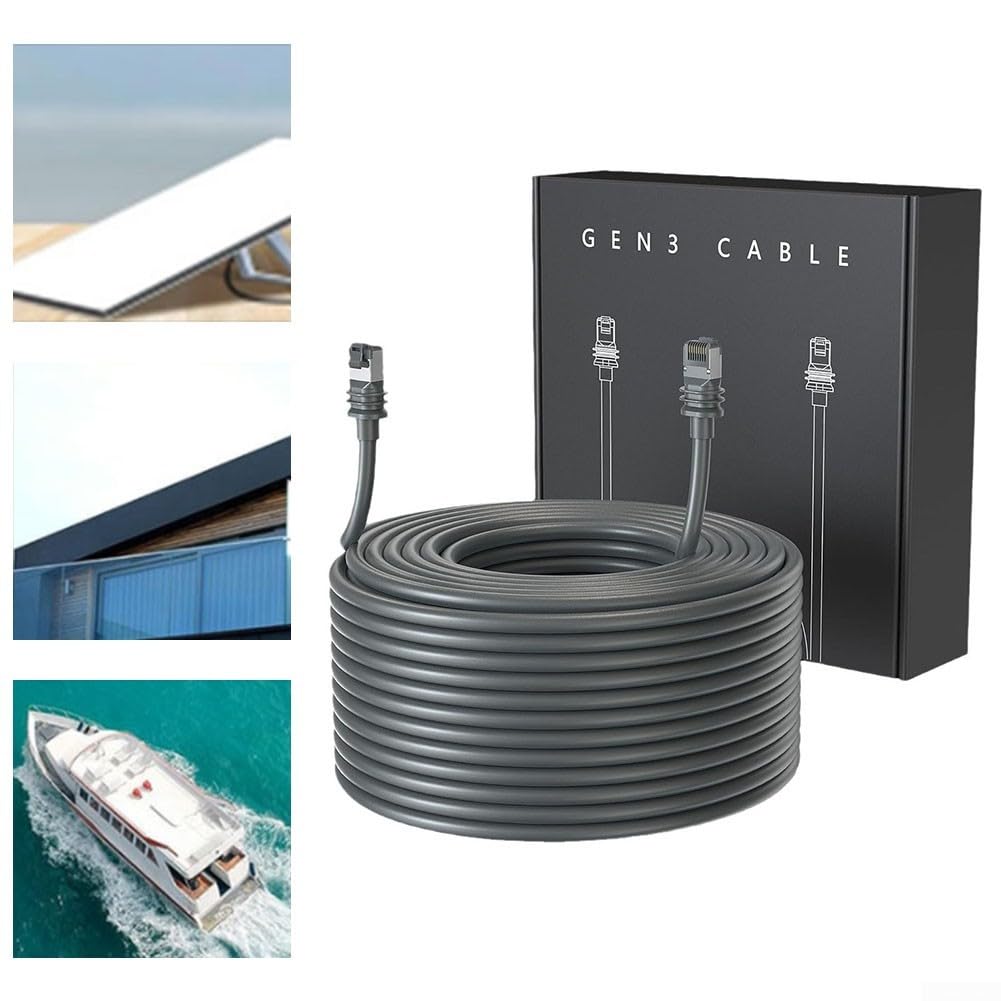 Cable Starlink Gen 3, cable de repuesto de 23 m para Starlink, accesorio de Internet por satélite de alta velocidad y cable de extensión para plato Star Link V3 (23 m)