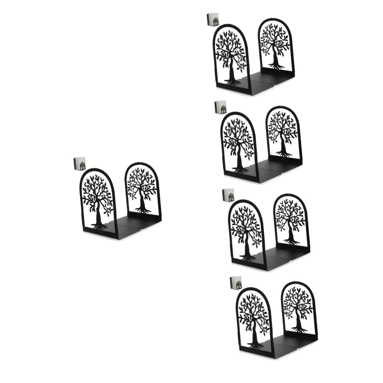 NUOBESTY 10piezas Soporte Decorativo De Metal para Sujeta Antideslizante Organizador De Estantería De Diseño De Sombra De Árbol