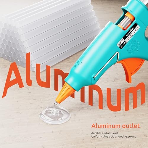 Miniatura 3 de Mini pistola de pegamento caliente con 30 barras de pistola de pegamento, perfecta para proyectos de bricolaje, artes y manualidades, pistola de