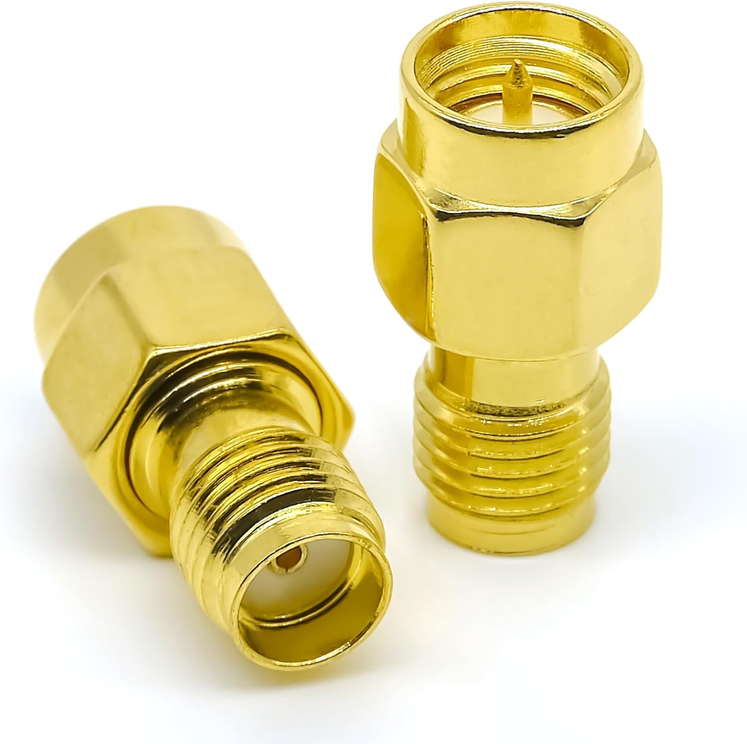 2 Adaptadores SMA Macho Hembra, Conector Coaxial para Antena
