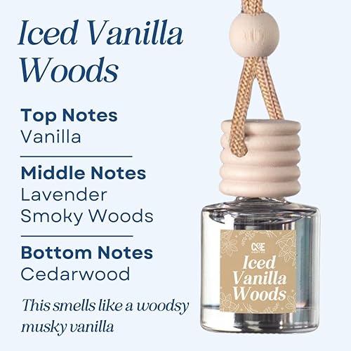 Miniatura 2 de CE Craft Ice Vanilla Woods - Difusor de aceite de fragancia colgante de aire para automóvil difusor de ambientador de coche para aceites esenciales