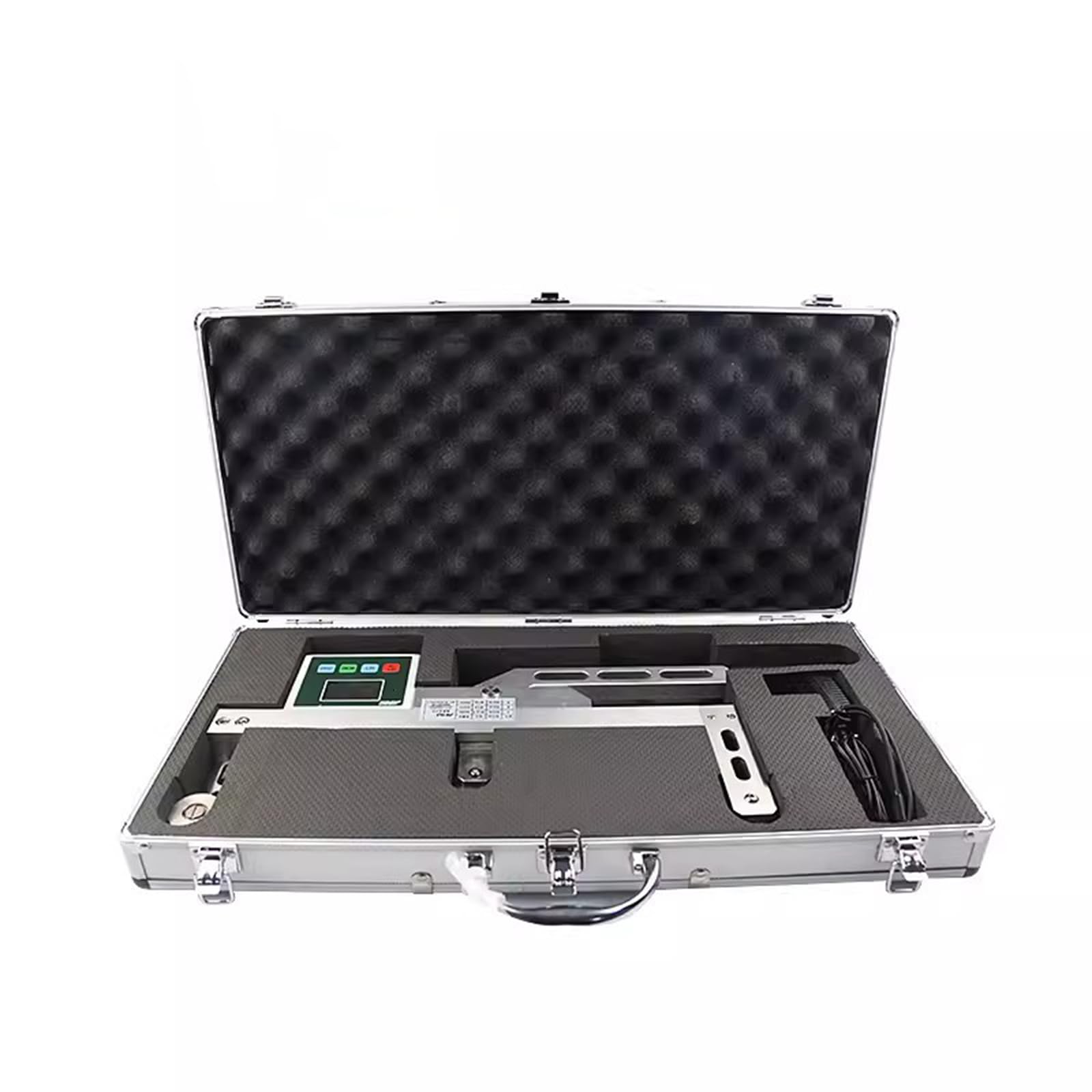 Probador digital de tensión de cuerda de elevador, medidor de tensión de cuerda de alambre LCD, 5000 N, conversión de 3 unidades (N/Kg/Lb), ahorra 383 conjuntos de datos, para pruebas de tensión