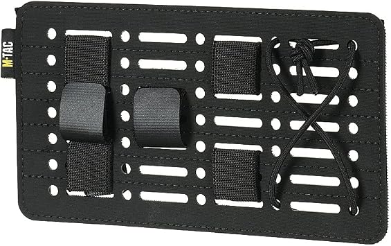MTac Rigid MOLLE Organizer Panel Tactical Hook & Loop Backpack Insert with Elastic Cords, Modular Admin Utility for EDC, Military, Outdoor