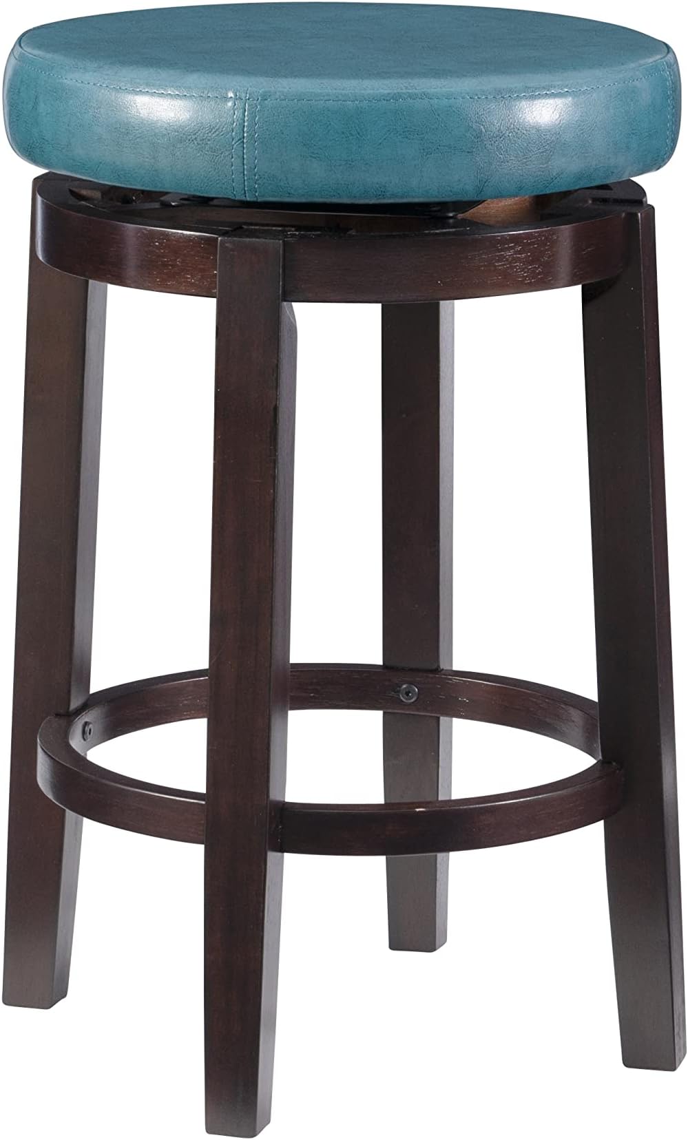 Maya Counter, Brown Stool, 24", Teal
