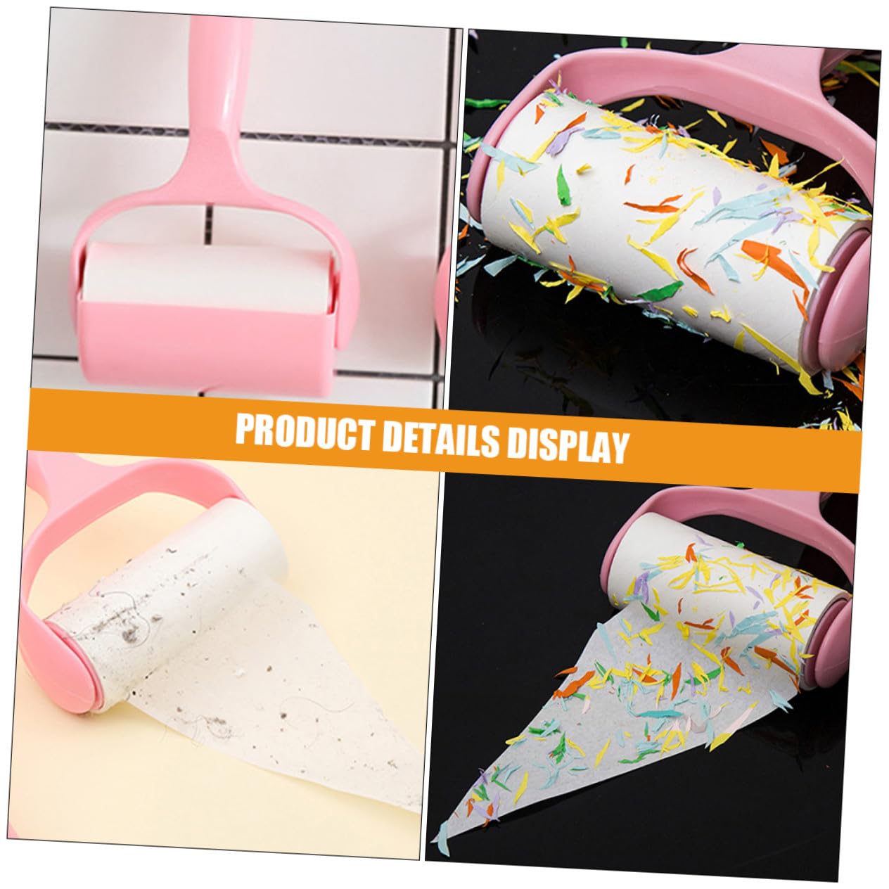 16 Piezas Rodillo Quitapelusas Adhesivo Recargable Eliminador Portátil de Pelo Animal para Ropa Alfombras y Muebles Multiusos y Duradero Práctico para Doméstico