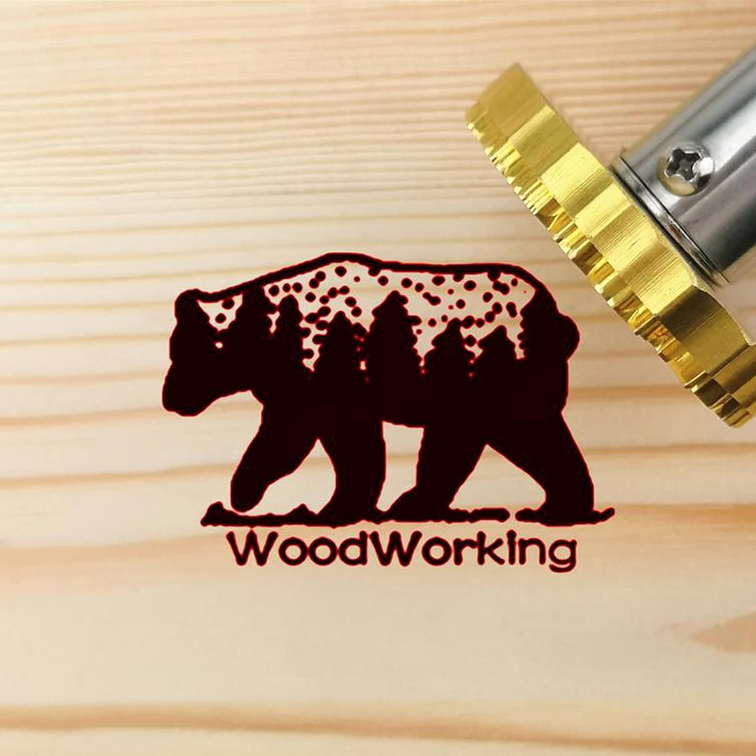 Custom 350W Electric Wood Branding Iron, For Creative Cake/Wood/Leather Branding Stamping Embossing Soldering Iron with Stamp (Electric Ron Only)