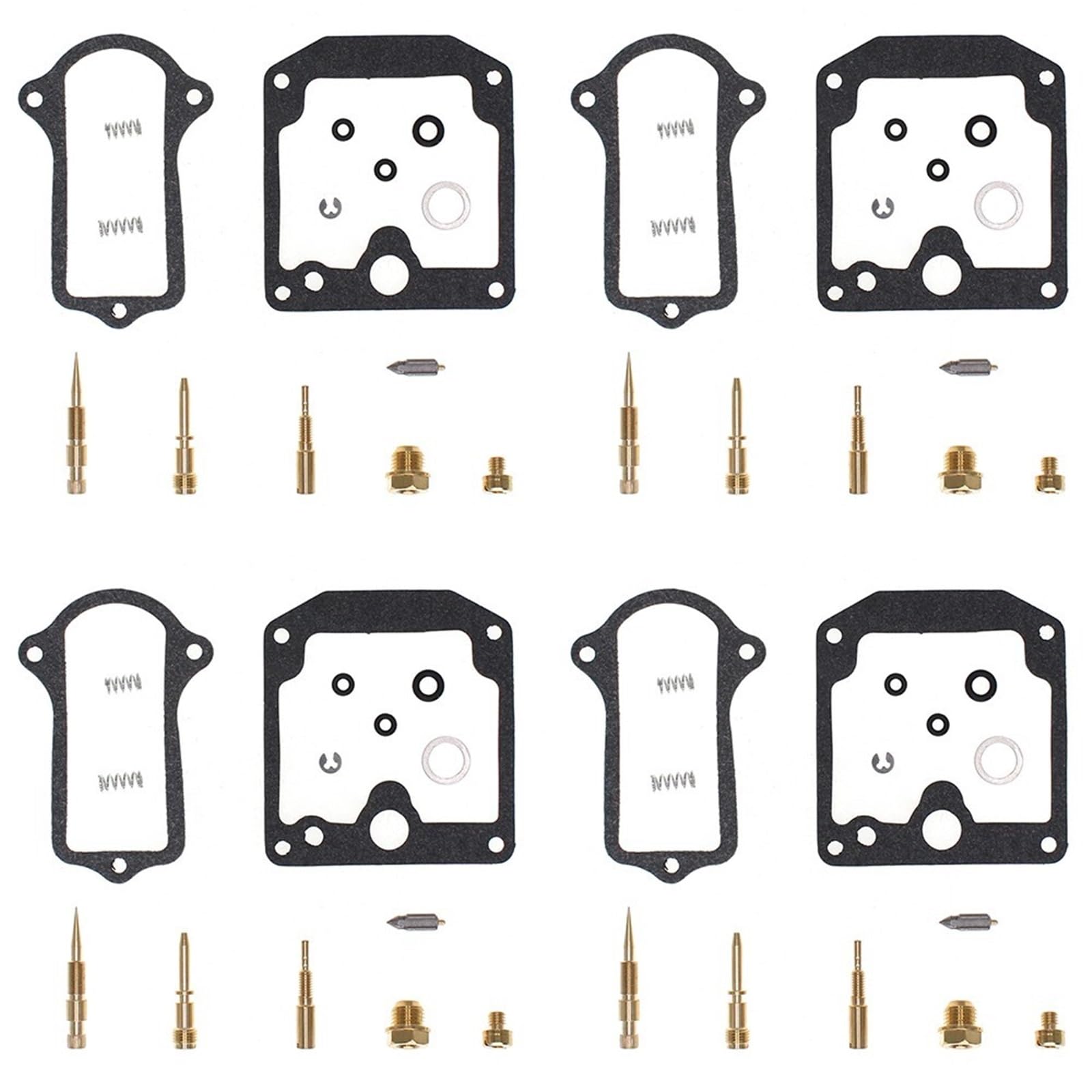 4 Juegos para Kawasaki KZ900 Z1 900 1976 1977 Kit De Reparación Carburador Conjunto Reconstrucción Junta Jets Válvula Aguja
