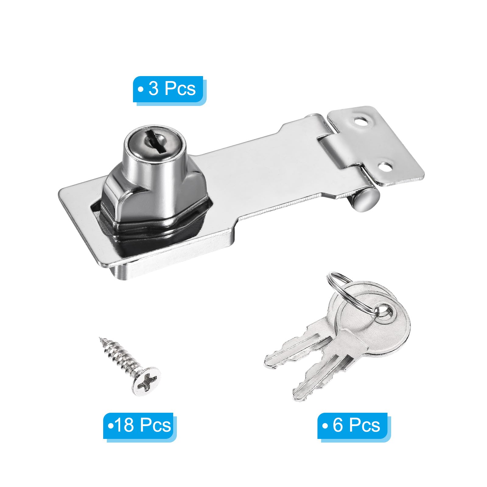 PATIKIL Keyed Hasp Locks - Image 3
