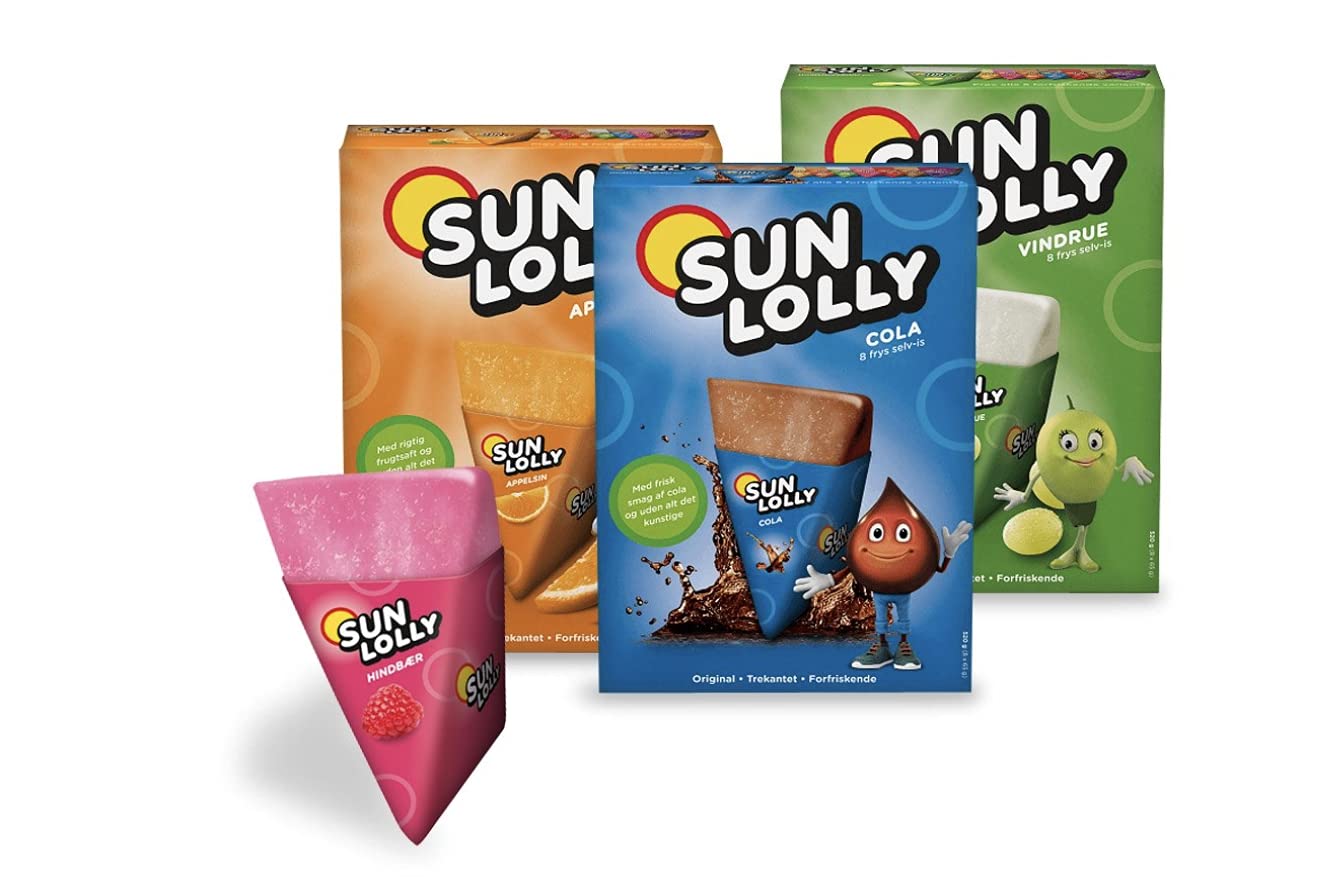 Sun Lolly Cola Ice Pops Cola Ice Lollies Made from Real Fruit Juice