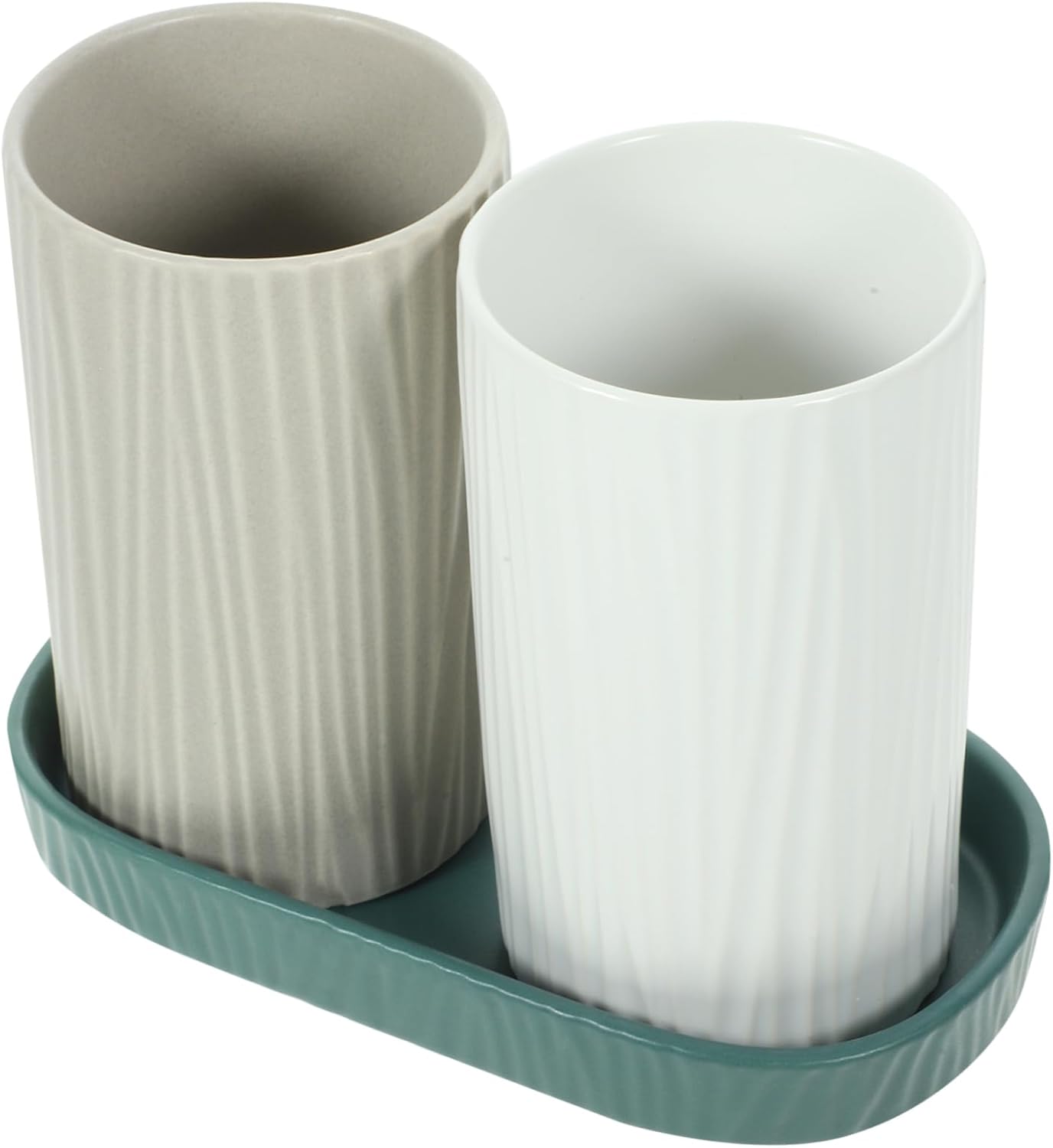 Cabilock 1 Set Ceramic Chopsticks Holder Modern Utensil Drying Rack for Cutlery Storage Convenient Dinnerware Organizer with Tray for Tidy Kitchen Countertop