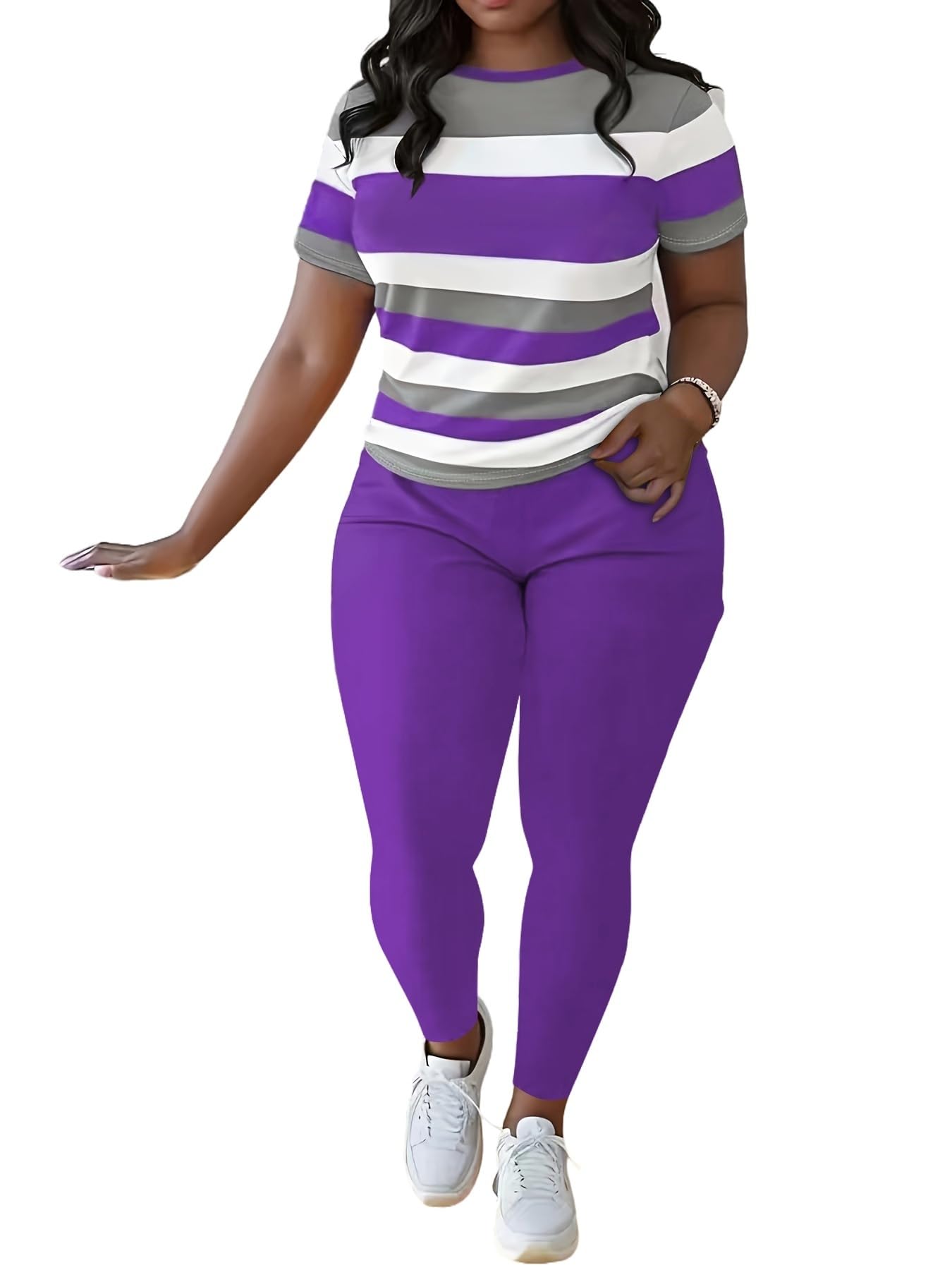 HBQ Women 2 Piece Outfits Summer Sweatsuits Slim Fit Track Suits Biker Short Workout Jogger Sets