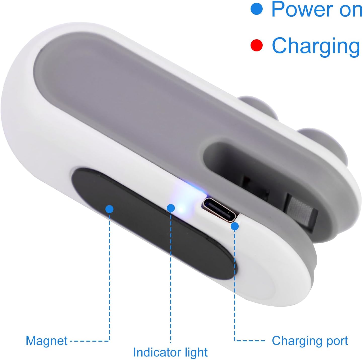 Mini Bag Sealer, 2 in 1 Bag Sealer And Cutter Magnet Rechargeable Sealing Machine Portable Handheld Heat Vacuum Sealer Mini Bag Resealer for Plastic Bags Food Storage Bags (White) - Image 4
