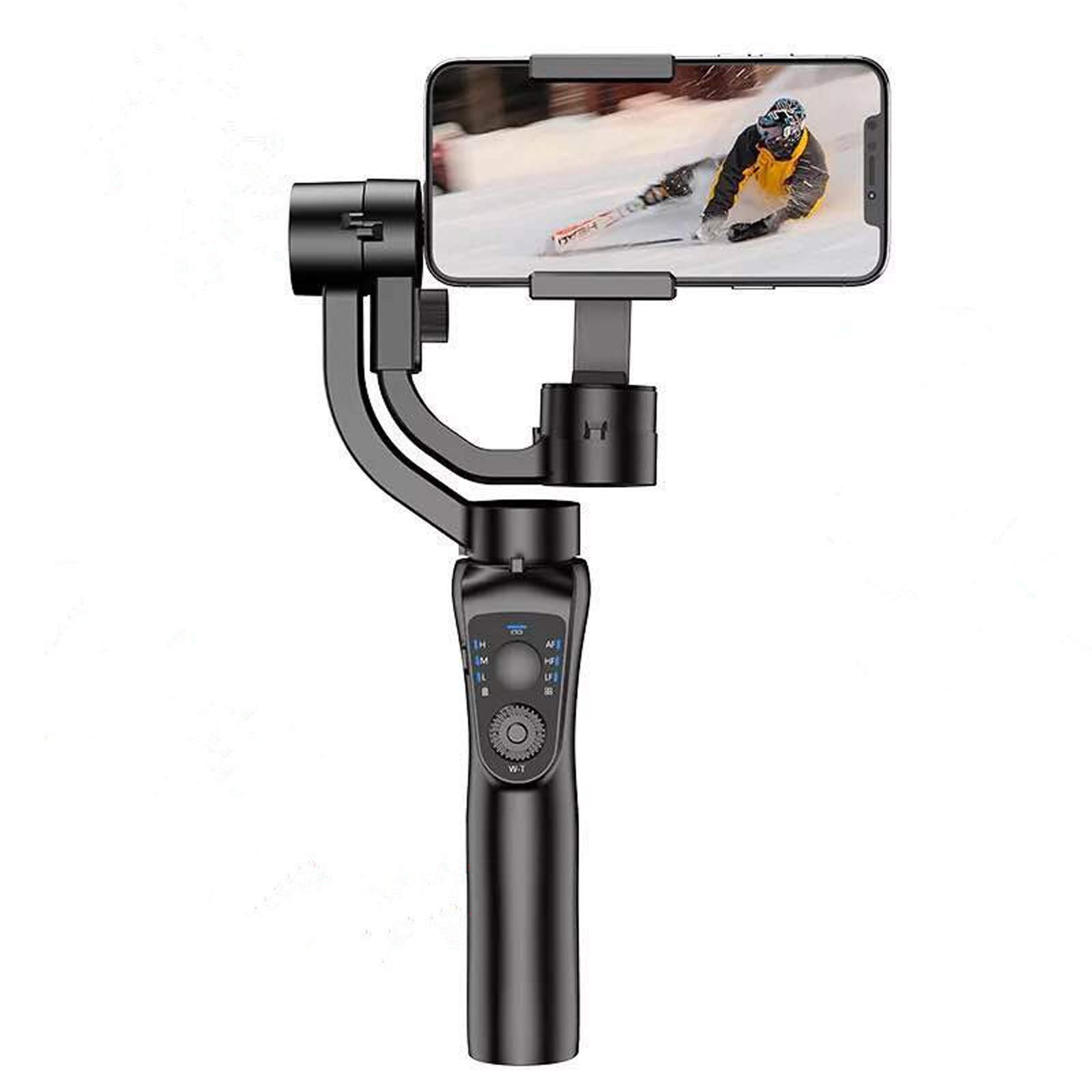 LJJ 3-osiowy stabilizator kulinarny do smartfona, stabilizator kulinarny ze śledzeniem ruchu twarzy - Lapse sprzęt VLOG do smartfona