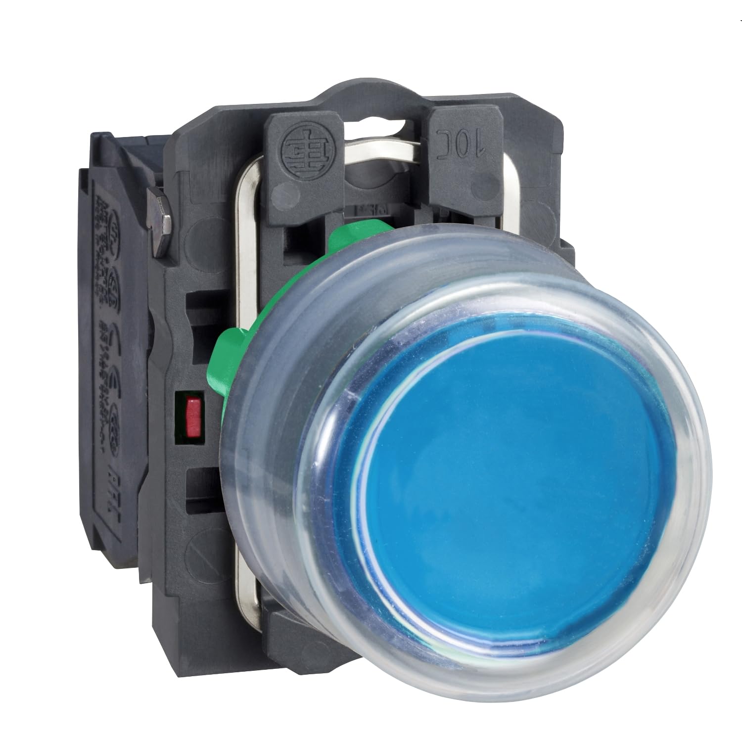 Bouton poussoir bleu saillant 1NO boîtier de commande électrique étanche