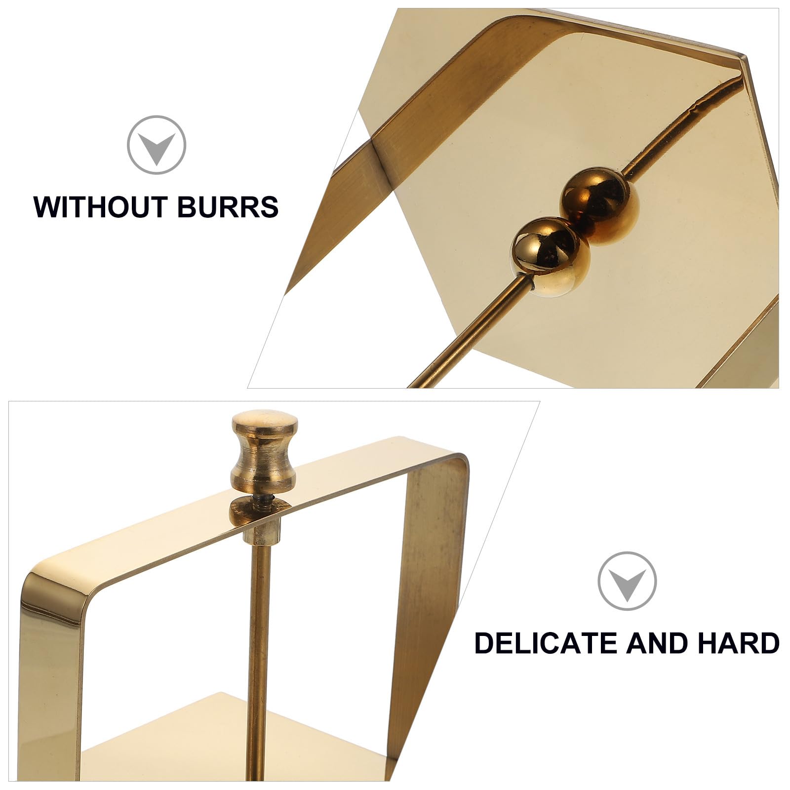 Housoutil Soporte sin Inoxidable Acero Servilletas para de Dorado Rebabas y Alta Resistencia, Adecuado para de Escritorio y