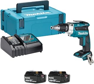 DFS250RTJ Li-Ion LXT Brushless Drywall Screwdriver Complete with 2 x 5.0 Ah Li-Ion Batteries and Charger Supplied in A Makpac Case