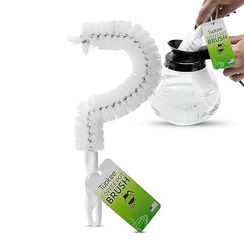 Tupkee Coffee Pot Cleaning Brush – Non Scratching, Long Lasting