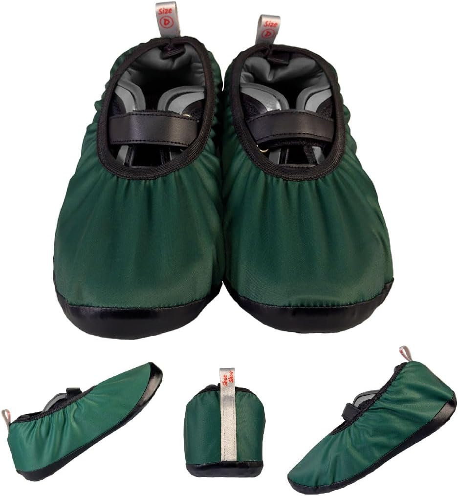 Premium Adult and Kid Shoe Covers - Keep your space clean: Home, Car, After Sports, Suitcase, Classroom - Durable, Machine-washable, Non-slip, Reusable (1 pair) for INDOOR USE