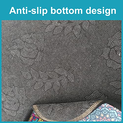 Tapis ovale moderne 90x150 cm lavable et antidérapant pour salon chic - 4