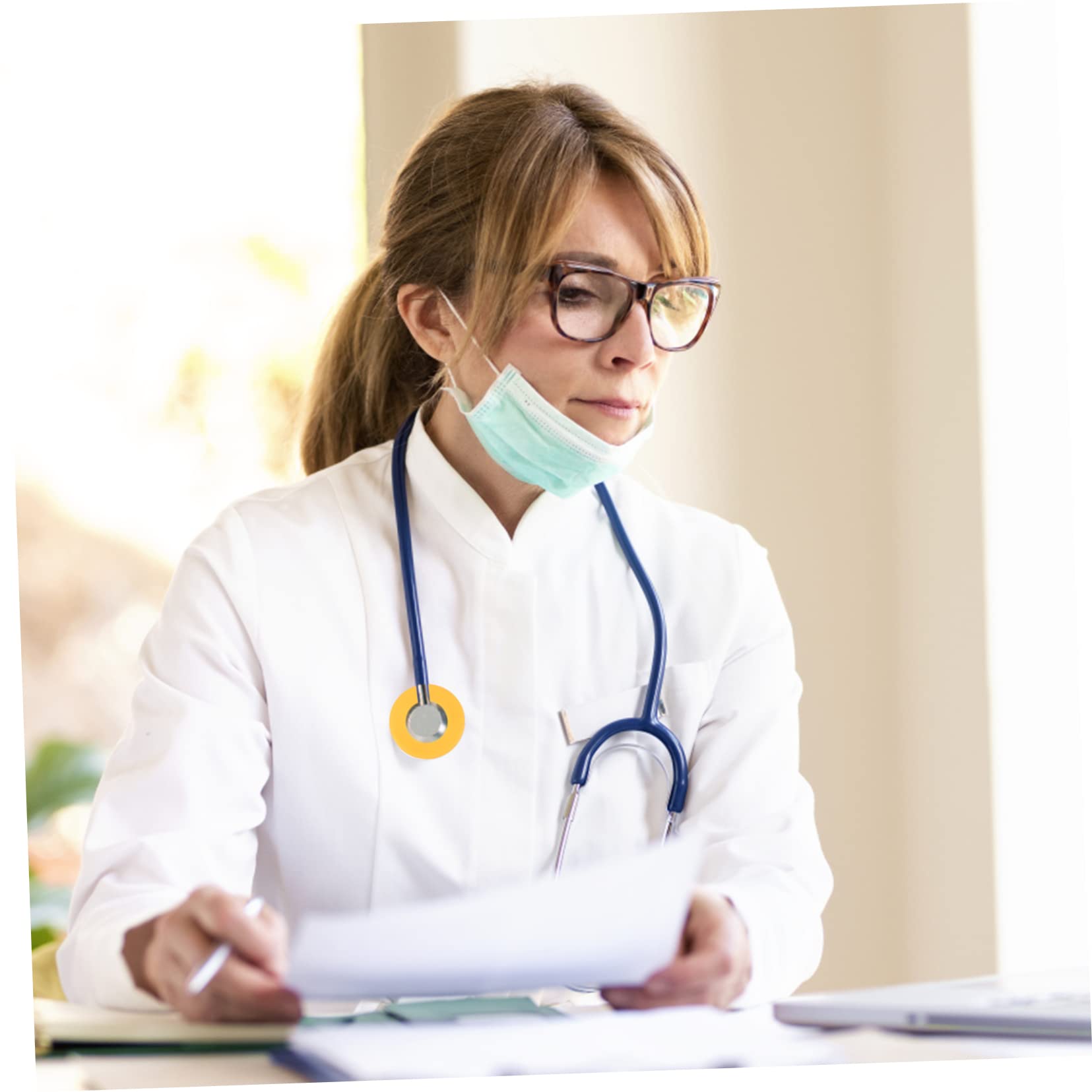 BESPORTBLE 16pcs Diaphragm Replacement Covers - Head Covers for Doctors and Nurses - Accessories for Hospital and Use