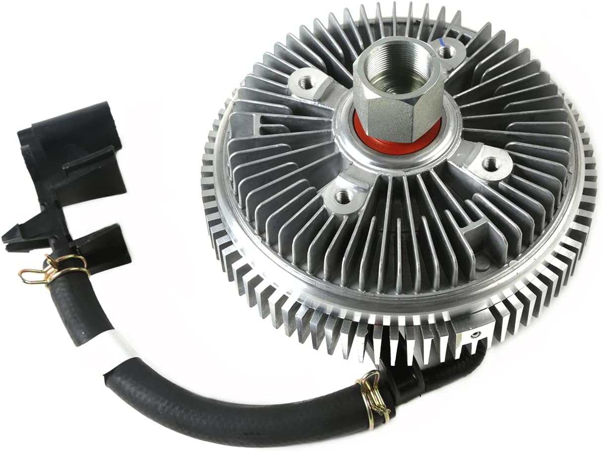 Water Pump Fan Clutch Thermostat Housing fit 04-07 for Buick Rainier, 02-09 for Chevrolet Trailblazer, 03-07 for Isuzu Ascender, 02-04 for Oldsmobile Bravada, 02-09 for GMC Envoy/Envoy XL