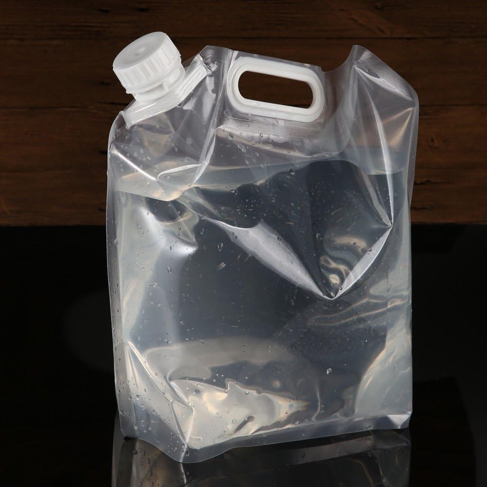 tongta Portable Folding Clear Water Bag Camping Hiking Survival Tool Kit Supply 5L