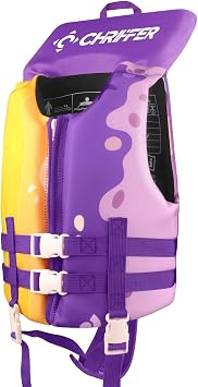 Chriffer Toddler Swim Vest Jacket for Boys Girls 20-70 Pounds/2-10 Years, Kids Swim Vest with Adjustable Safety Strap for Pool Beach for Learning Swimming