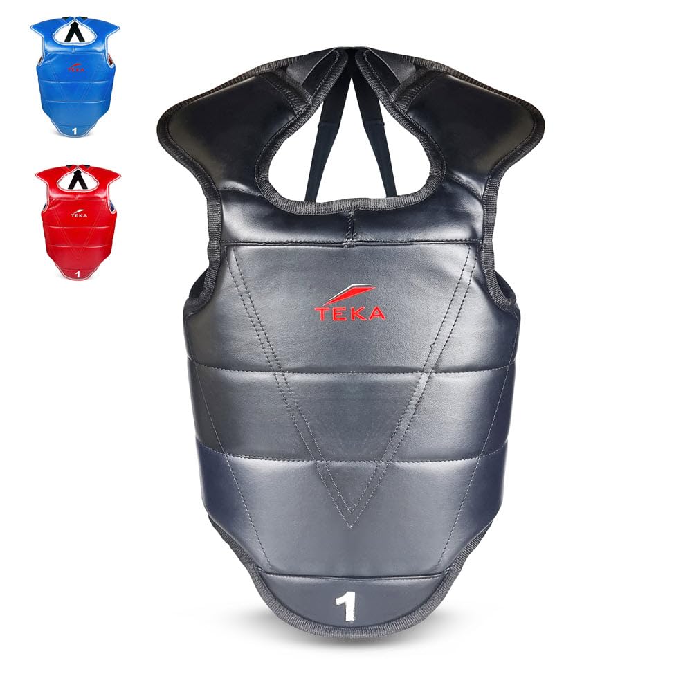 Victorbudo USA Chest Protector for Kickboxing, Sparring Training Heavy Punching, Boxing Body Protector Adjustable Shield, Martial Arts Upper Belly