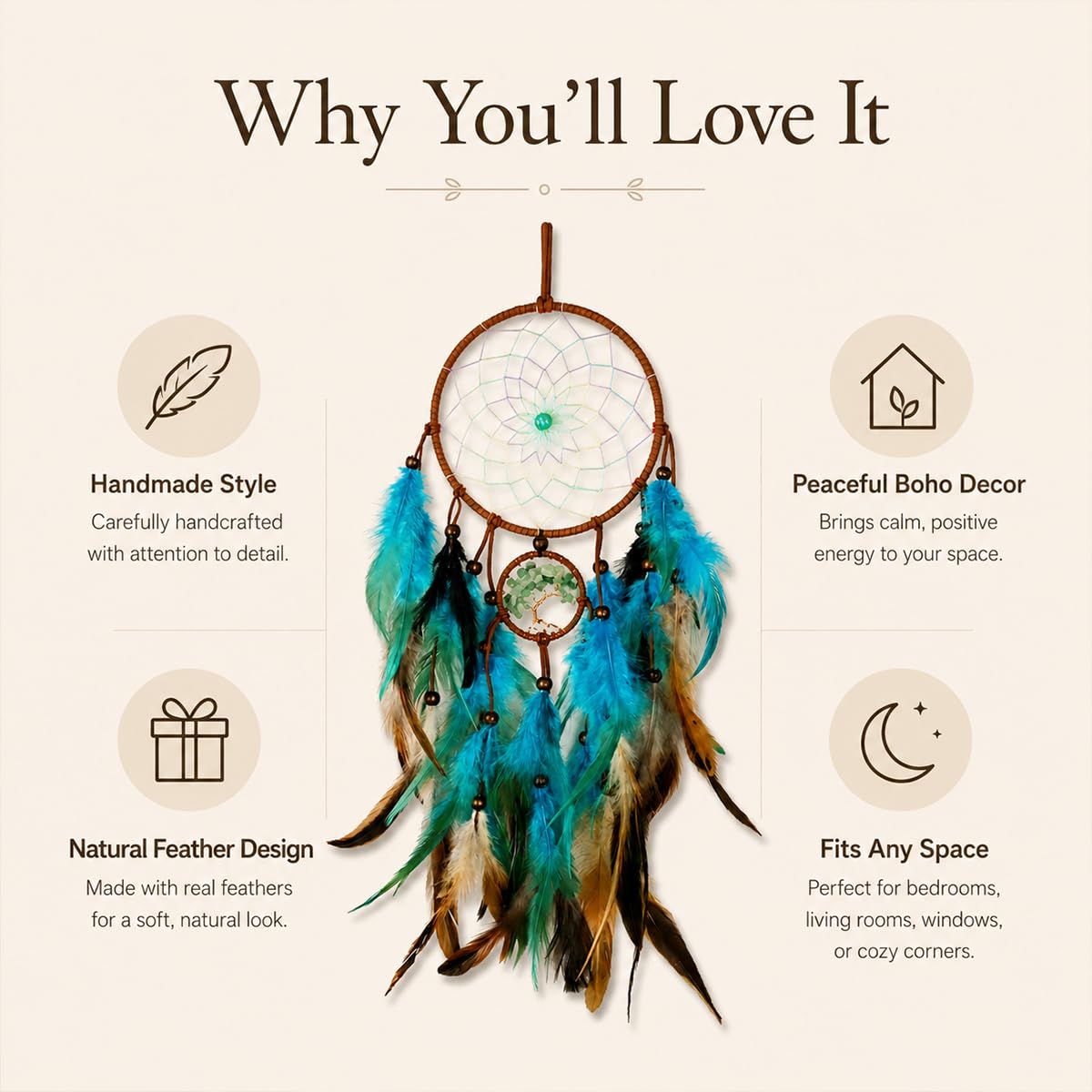 Amazon.com: AWLEE Dream Catchers Tree of Life with Handmade Amazon.com: AWLEE Dream Catchers Tree of Life with Handmade