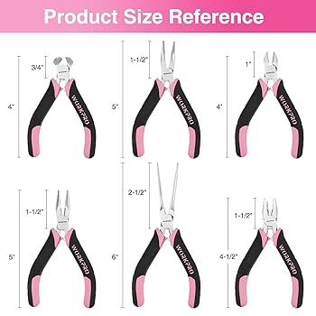 bolero×decollete cut mini onepiece set WORKPRO 6-Piece Mini Pliers Set, Needle Nose, Long Nose