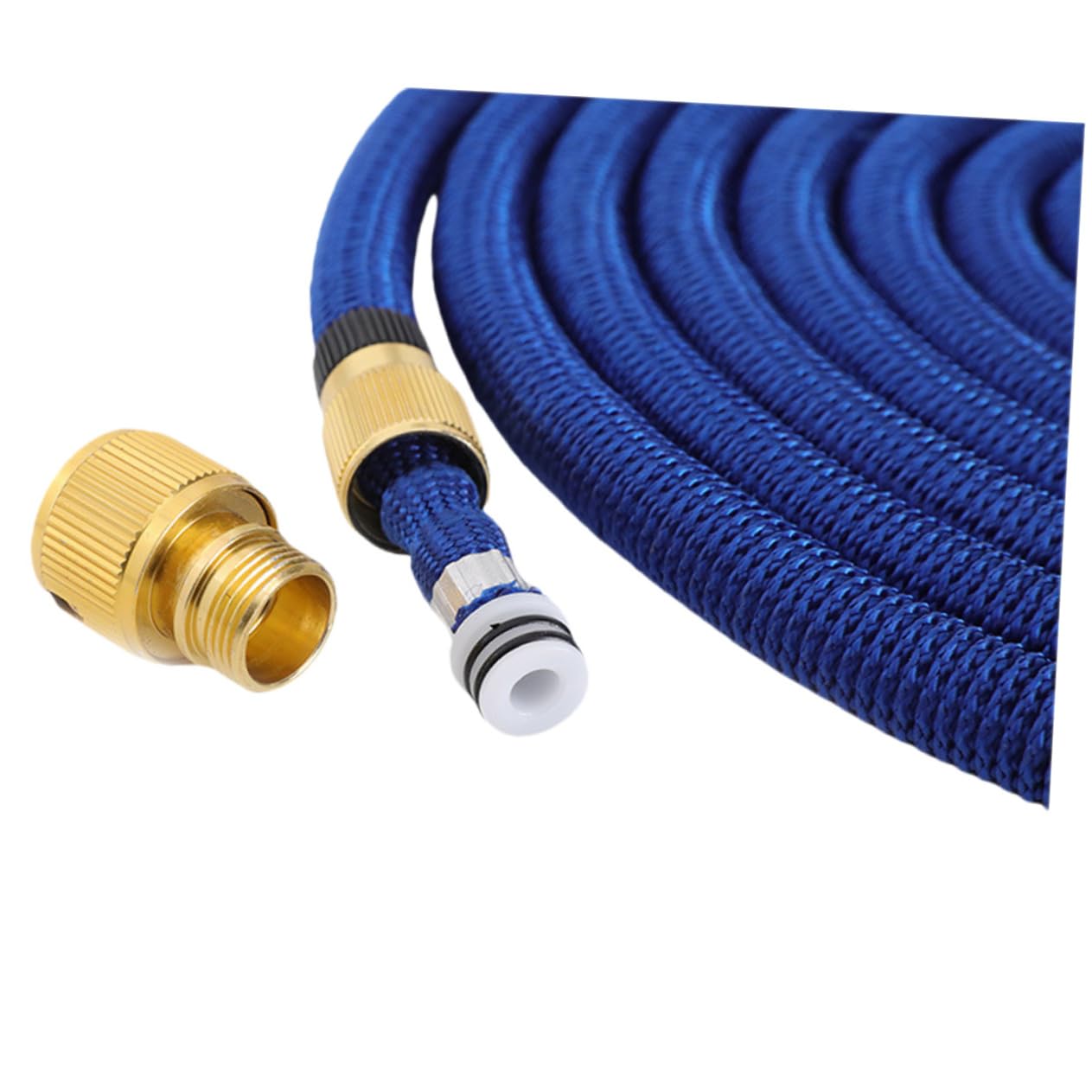 GRIRIWTelescopic Hose Collapsible Water Hose Collapsable Hose Heavy Duty Water Hose Retractable Garden Hose Retractable Hose Flexible Garden Hose Expand Alloy Blue Heavy Duty Hose