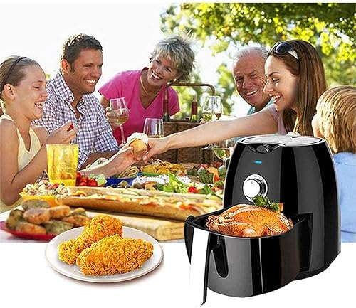 Miniatura 6 de Freidora de aire, freidora de aire grande de 4.5 L para alimentos saludables con temporizador y cesta antiadherente, fácil de limpiar, función de