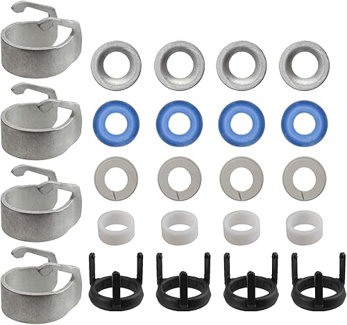 Miniatura 5 de MOTOALL 06J998907A Kit de reparación de sello del inyector de combustible del motor para A3 A4 A5 Q3 TT Quattro Paquete de 4