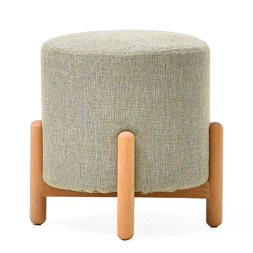 Tabouret pouf salon en lin respirant pour relaxer vos jambes au canapé