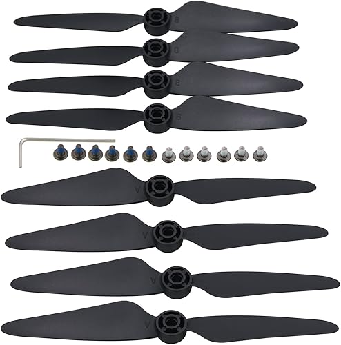 Miniatura 9 de Blomiky 2 juegos de 8 hélices plegables F7 de repuesto compatibles con Bwine F7GB2 F7 SJRC F7S F7 4K 9800FT RC Quadcopter Drone F7 Propeller 2