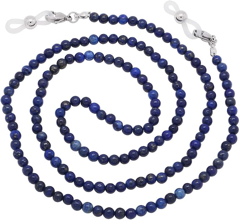 Eyeglasses Fashion Beaded Face Mask Holder Lanyard for Women