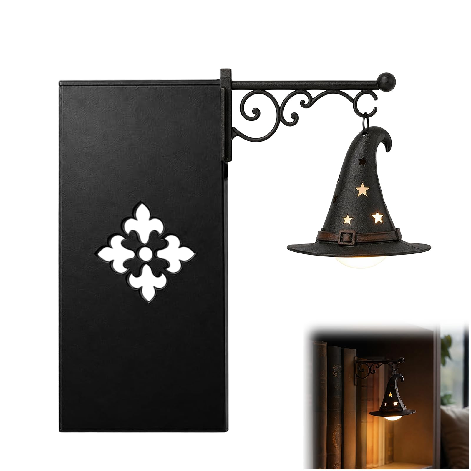E Library Lantern Decorativ Bookshelf Lighting, Reading Book Shelf Lights For Bookworms, Usb Warm Led Shelf Accent Decor, Portabl Shelf Decor, Gift For Literary Lovers (E)