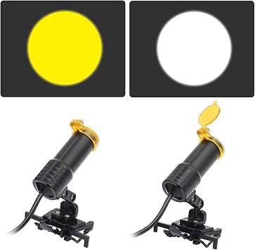 2PCS Yellow Filter for LED Light Lamp Dental Loupes Useful Lab Illumination Optical Binocular Magnifier Accessories, 750129404