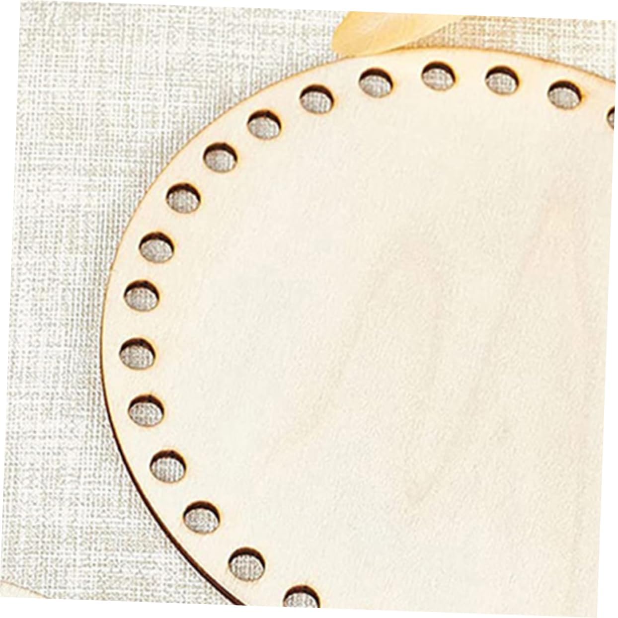 OHPHCALL 6pcs Round Blank Crochet Basket Bottoms Bag Bottom Crochet DIY Knitting Craft Supplies Wooden Base Yarn Bags for Crocheting Stuff