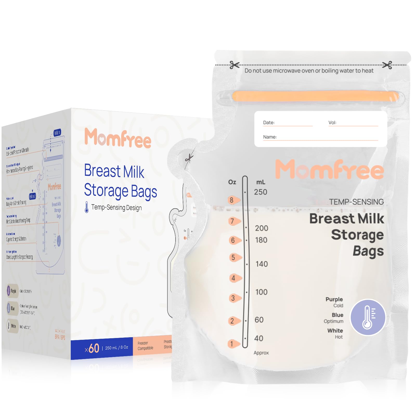 Breast Milk Bags for Baby Bottle Feeding