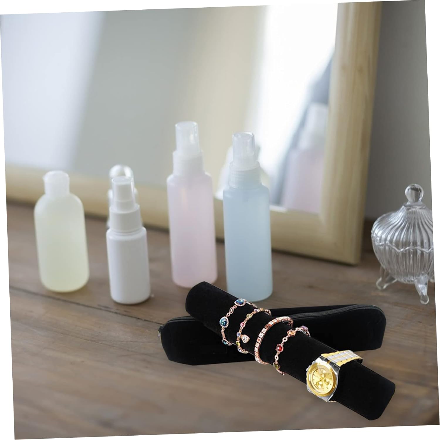 3 Sets Travel Bangle Roll Organizer Compact Jewelry Storage Roll for Bangles Bracelets Lightweight and Durable Travel Accessory for Safe and Organization