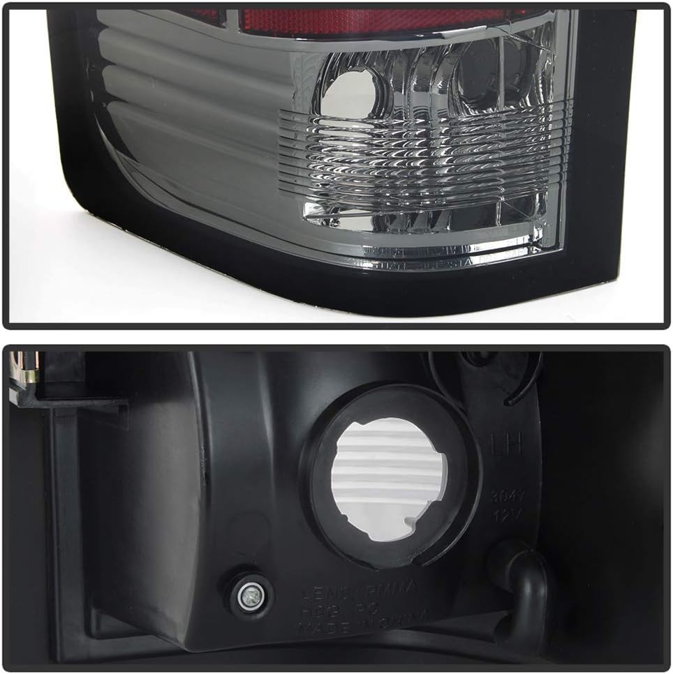 ACANII - For Smoked 2007-2013 Chevy Silverado 1500 2500 3500 LED Tail Lights Brake Lamps Left+Right Aftermarket